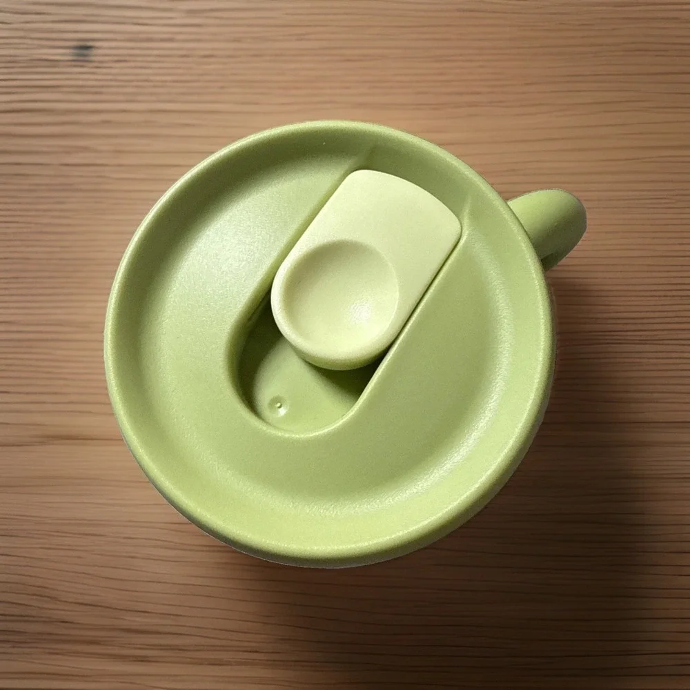 Starbucks Matcha Collection Rippled Mug 12 oz Cream Green Color